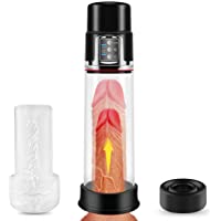 Bomba de Pene para hombre-PALOQUETH Bomba de Pene 2.0 automática con 4 Niveles de Succión Silicona Hombre Juguete…